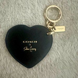 Authentic Coach Selena Gomez Heart "Love Yourself First" Bag Charm/Key Chain